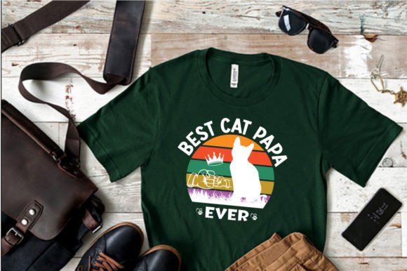 BEST CAT PAPA EVER, SVG