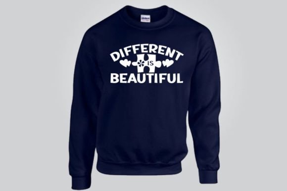 DIFFERENT is BEAUTIFUL, SVG — Graphics for Authentic T-Shirt Designs