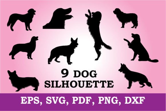 DOG SILHOUETTE, SVG: Graphics for T-Shirt Designs & Creative Marketplaces