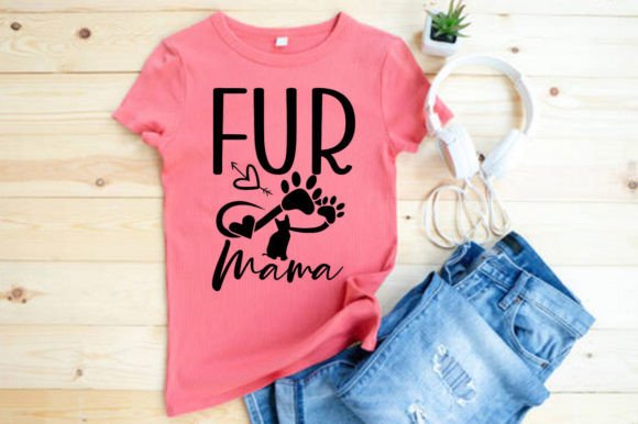 FUR MAMA T-Shirt Design: Bold Graphics for Handmade Branding