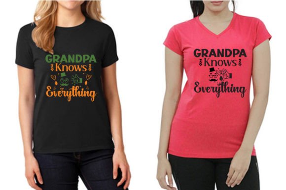 GRANDPA KNOWS EVERYTHING: Sarcastic Graphics & T-Shirt Designs