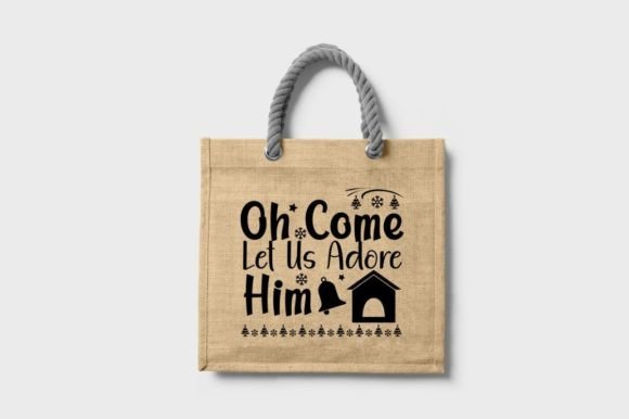 OH COME LET US ADORE HIM SVG Graphics for T-Shirt Designs