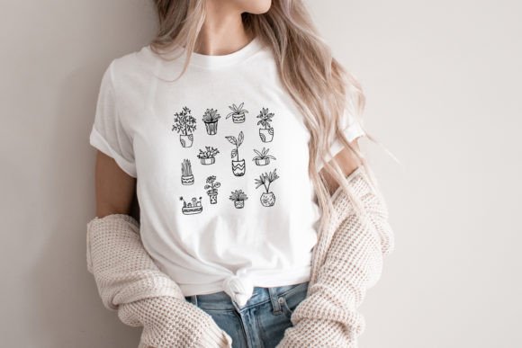 Plant Shirt Svg Png Plant Mom Line Art