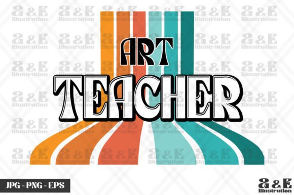 Retro Art Teacher Artist Vintage