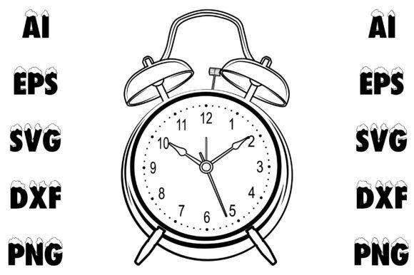 Watch Vector Line Art Graphics