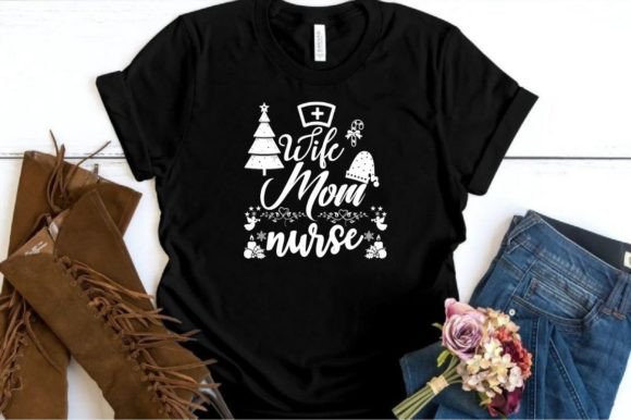 WIFE MOM NURSE SVG: Graphics for Purpose-Driven T-Shirt Designs
